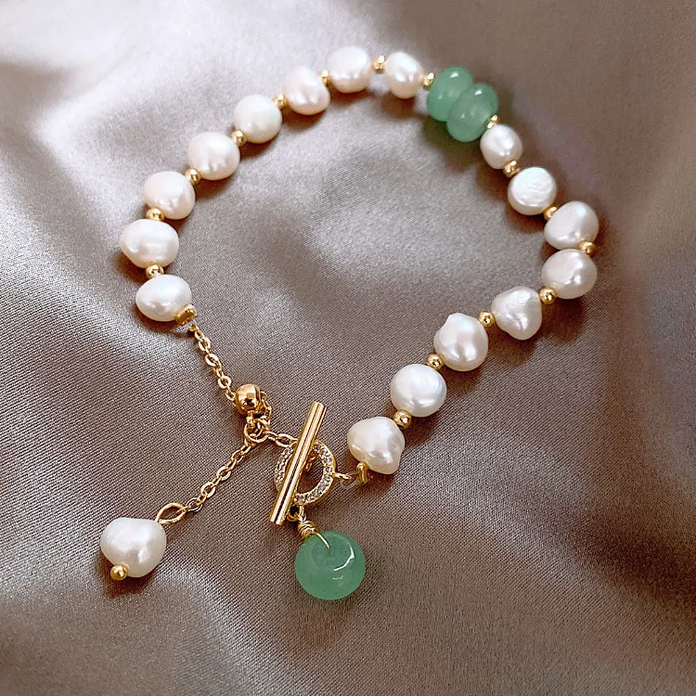 PearlWhisper Adjustable Pearl Strand - Women Adjustable Bracelet