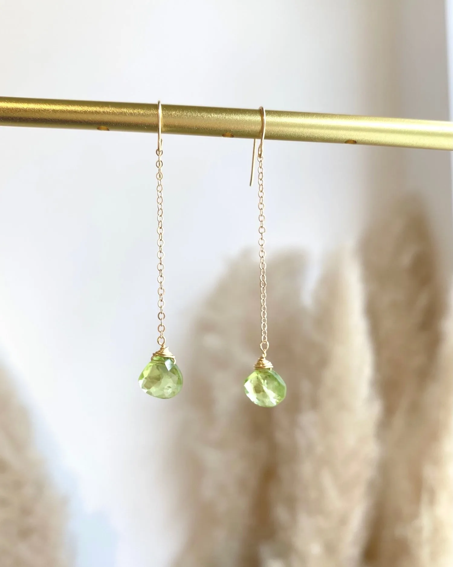 Peridot Drop Earrings