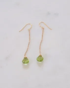 Peridot Drop Earrings