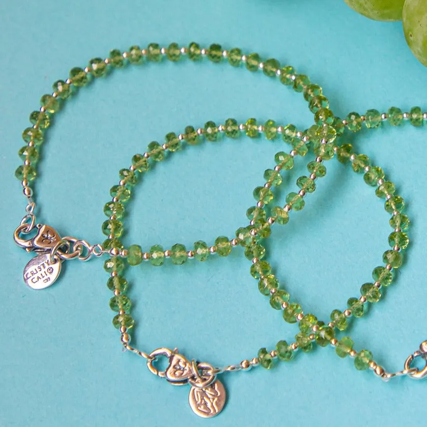 Petite Peridot Classic Signature Bracelet