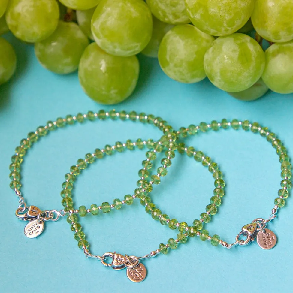 Petite Peridot Classic Signature Bracelet