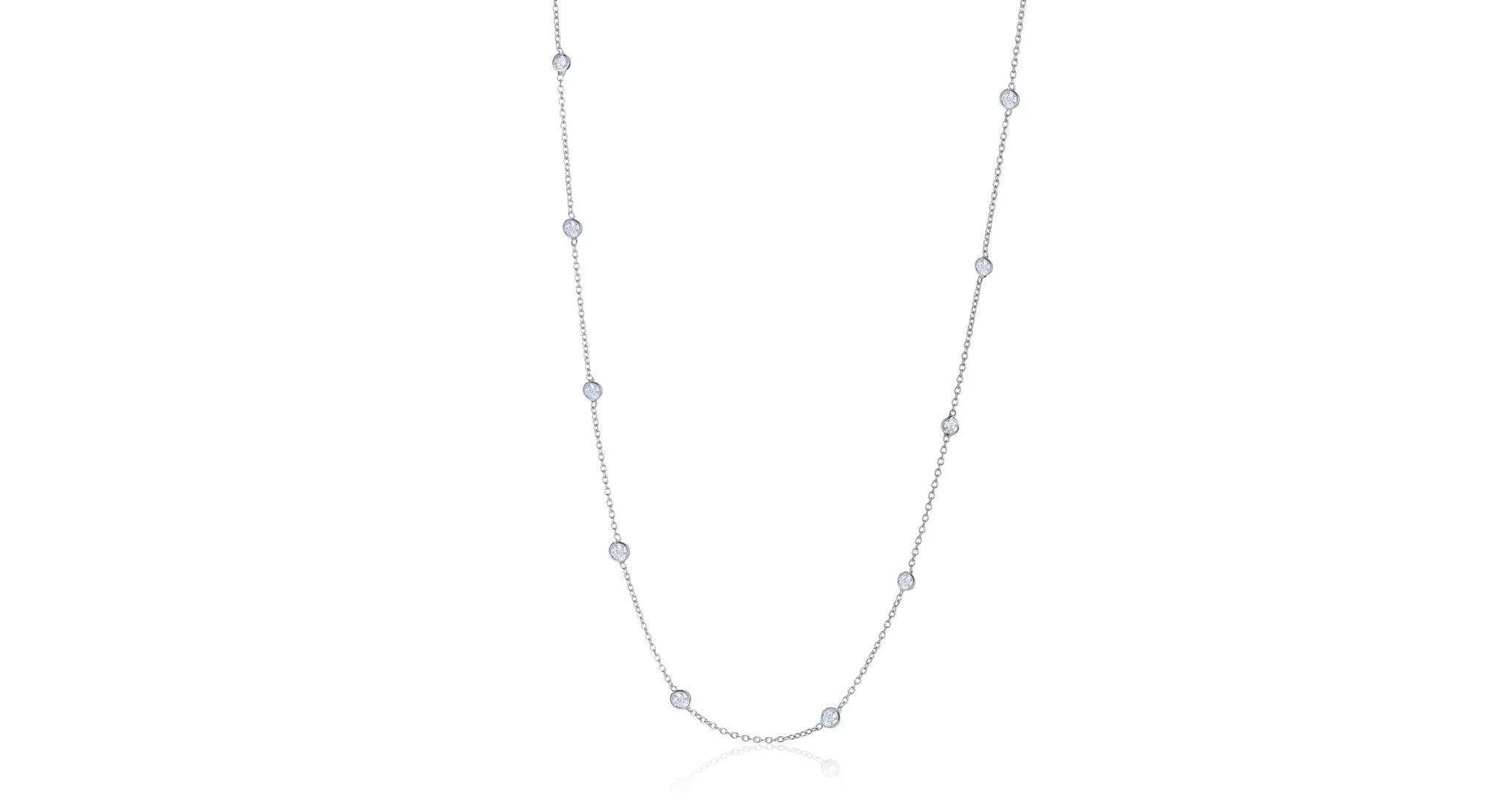 Platinum 'Diamonds by the Yard' Necklace