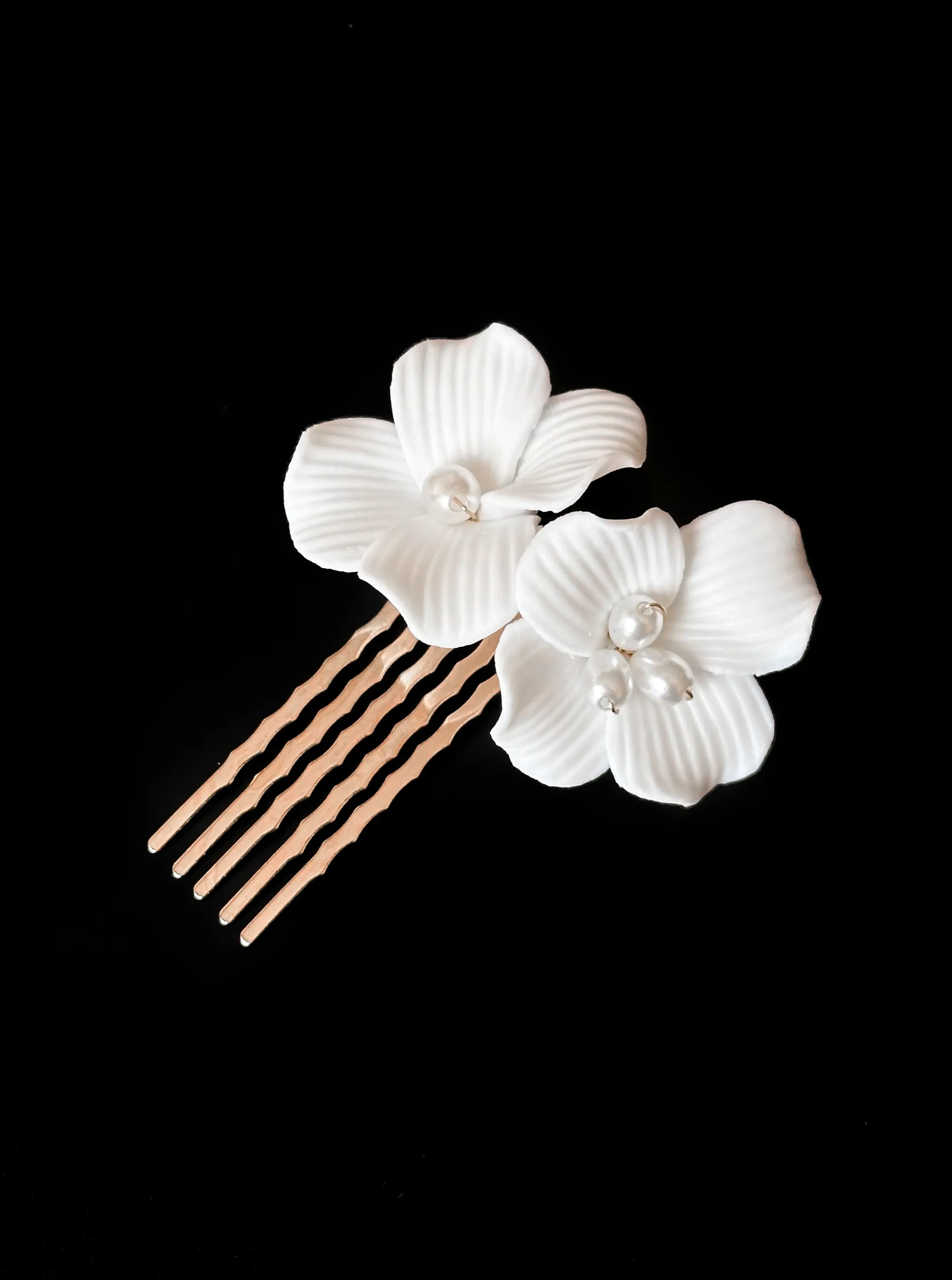 Porcelain Bridal Side Hair Comb