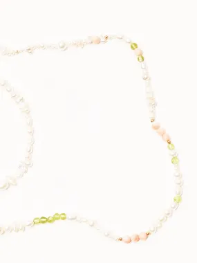 Preppy Raver Coral Necklace