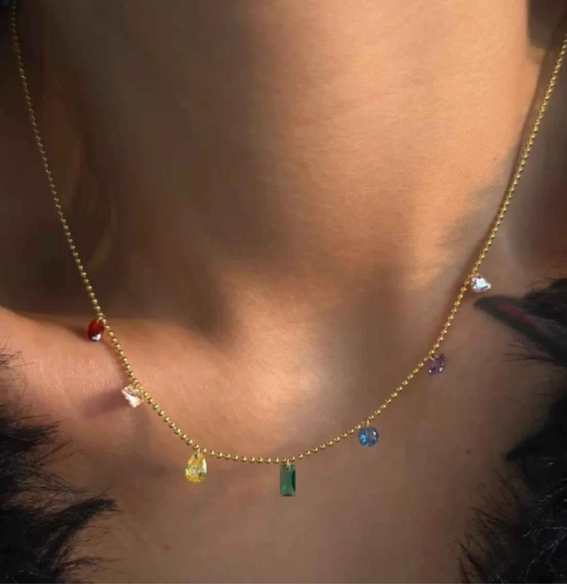 Rainbow Necklace for Women