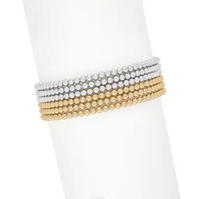 Ready, Set, Stack | Gold   Silver Bracelet Set