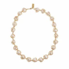 Rebecca's wrapped pearl choker