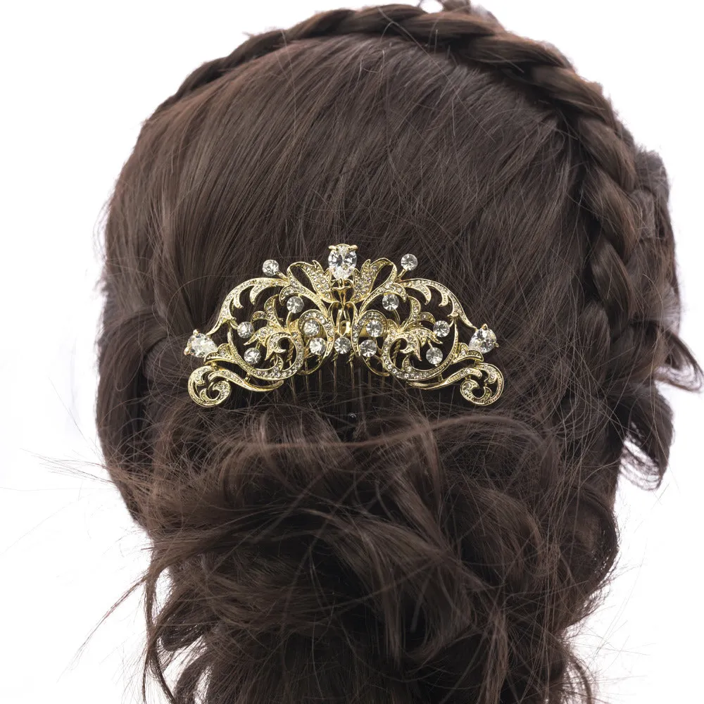 Rhinestone Crystal Drop Zircon Bridal Wedding Hair Side Comb  Wedding Hair CO2253R