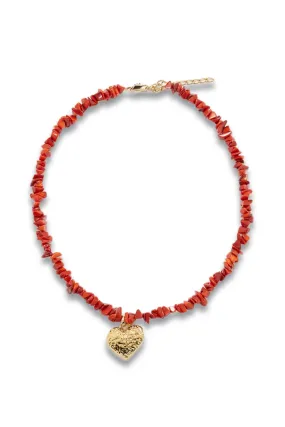 Rio Coral & 18kt Gold-plated Necklace