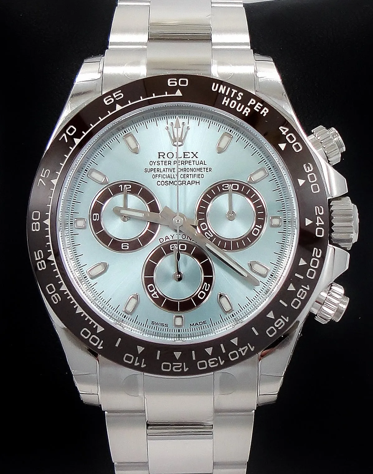 Rolex Daytona 116506 Platinum Oyster Perpetual Cosmograph ICE Blue UNWORN WITH STICKERS !