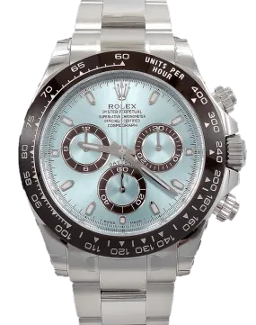 Rolex Daytona 116506 Platinum Oyster Perpetual Cosmograph ICE Blue UNWORN WITH STICKERS !