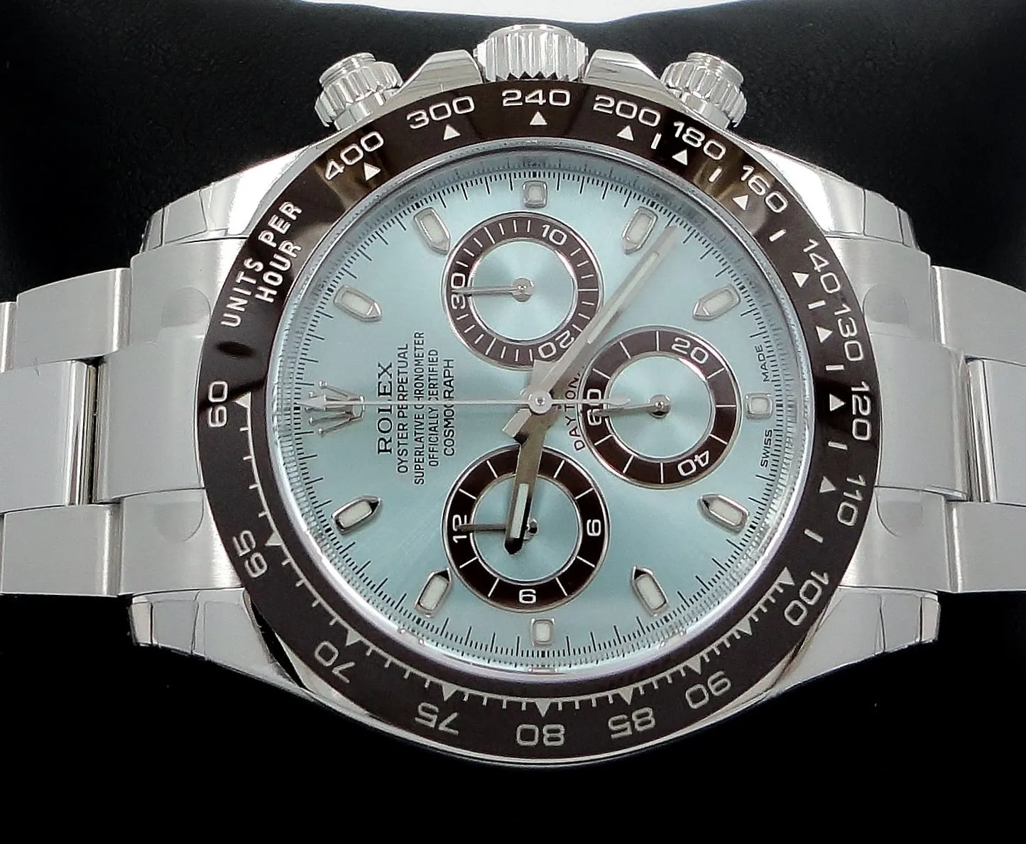 Rolex Daytona 116506 Platinum Oyster Perpetual Cosmograph ICE Blue UNWORN WITH STICKERS !