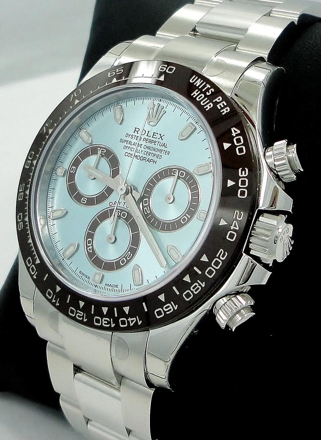 Rolex Daytona 116506 Platinum Oyster Perpetual Cosmograph ICE Blue UNWORN WITH STICKERS !