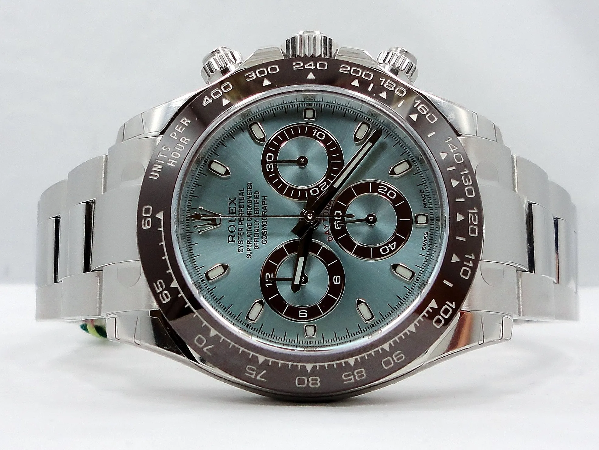 Rolex Daytona 116506 Platinum Oyster Perpetual Cosmograph ICE Blue UNWORN WITH STICKERS !