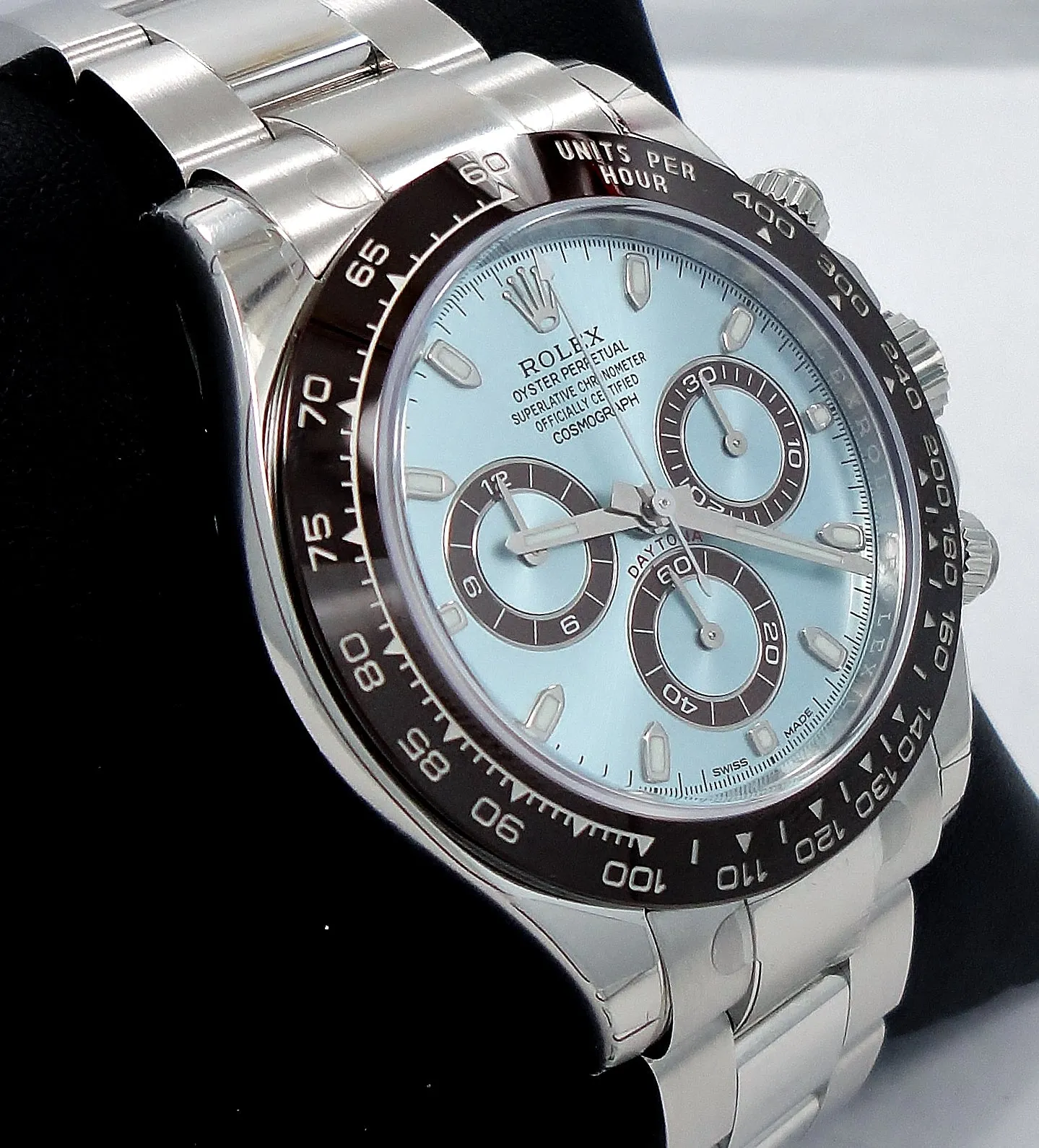 Rolex Daytona 116506 Platinum Oyster Perpetual Cosmograph ICE Blue UNWORN WITH STICKERS !