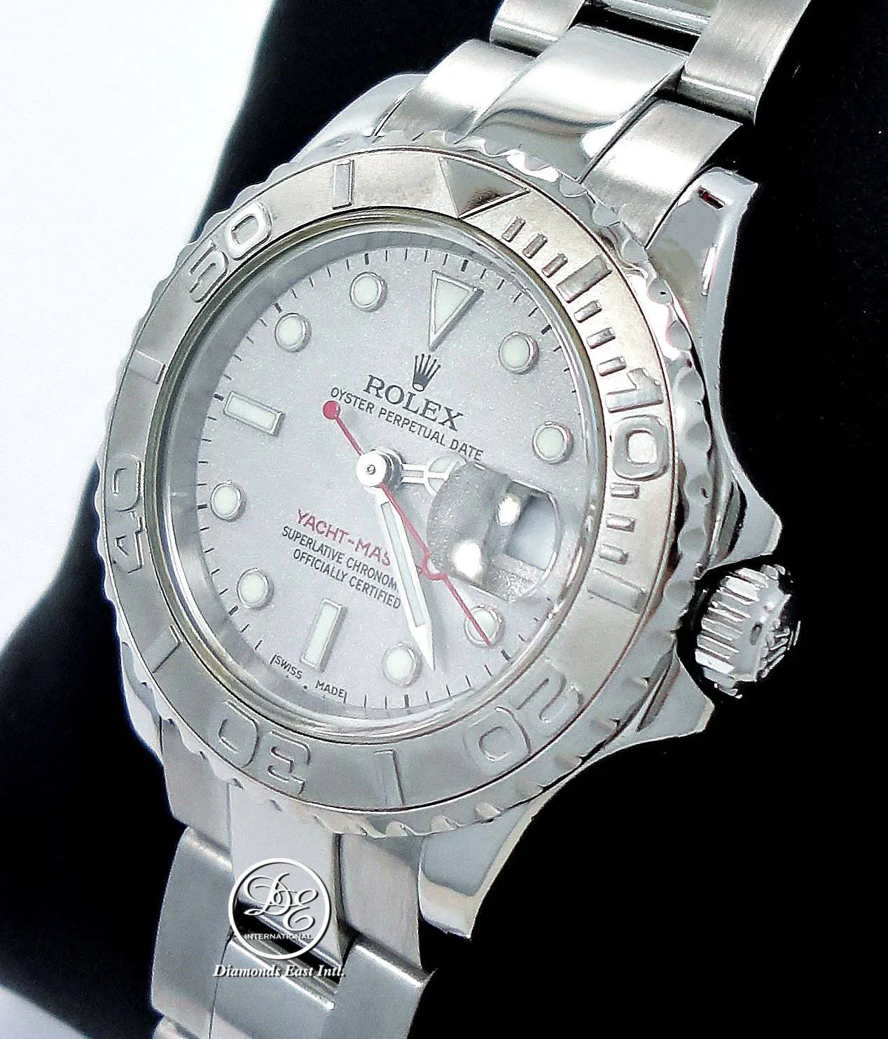 ROLEX LADY'S YACHT-MASTER 169622 PLATINUM BEZEL OYSTER PERPETUAL