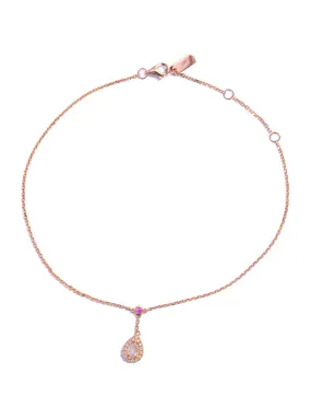 Rose Gold Diamond Anklet