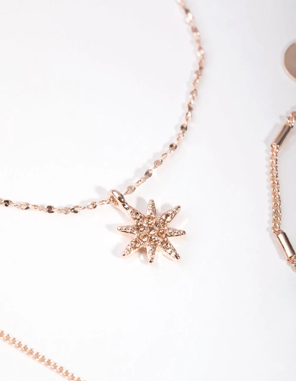 Rose Gold Star & Moon Bracelet & Anklet Pack