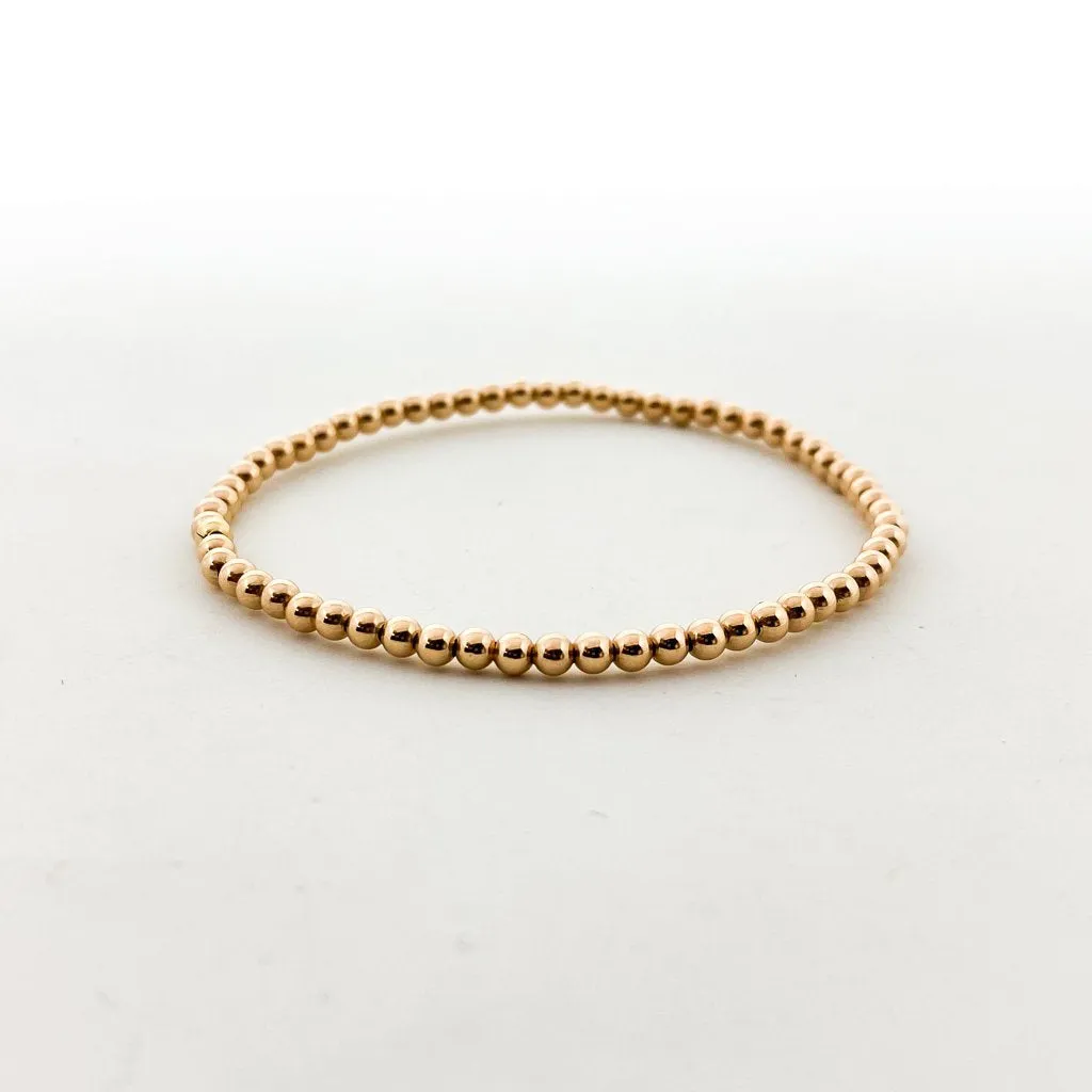 Scarlett Grace Beaded Bracelet Set | Rose Gold