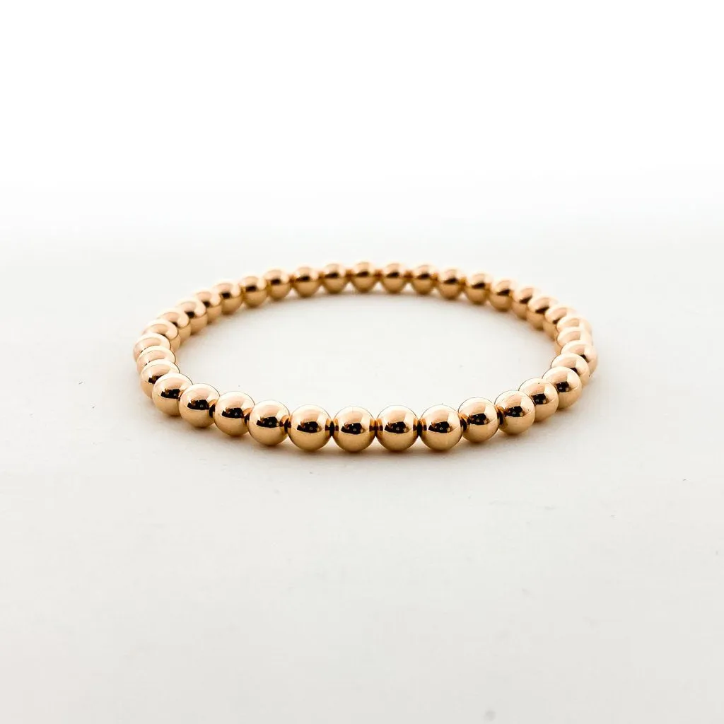 Scarlett Grace Beaded Bracelet Set | Rose Gold