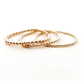 Scarlett Grace Beaded Bracelet Set | Rose Gold