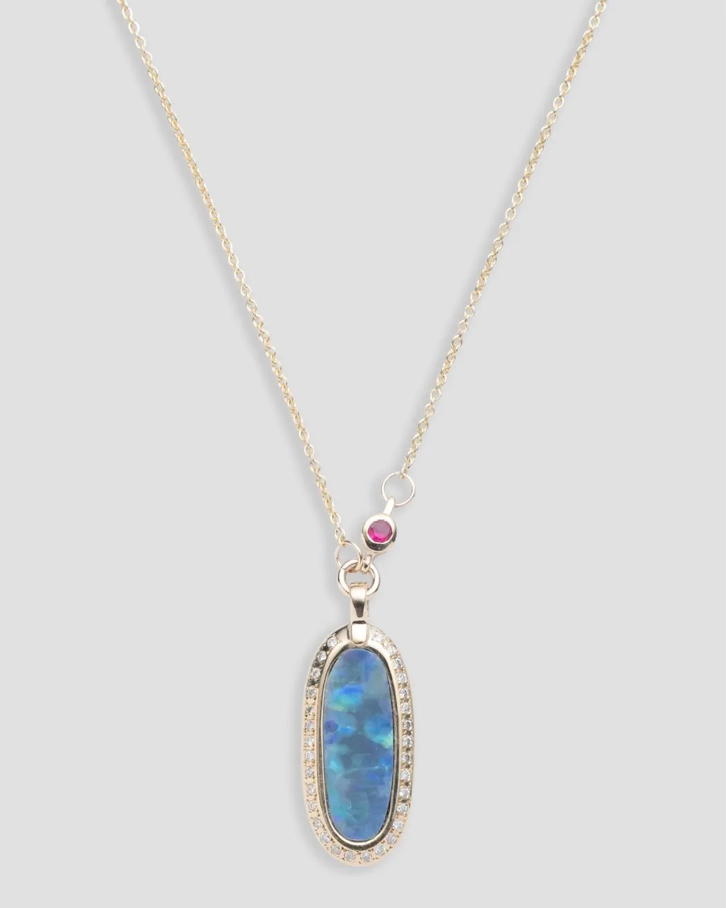 scosha simone pendant necklace opal