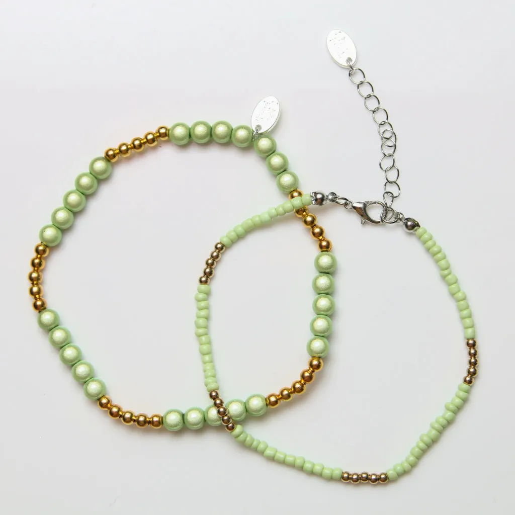 Seedbead Anklet Set