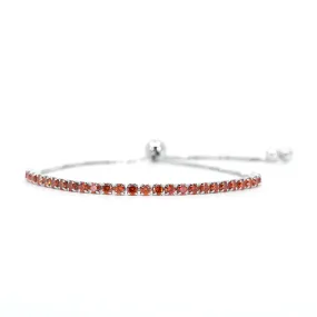 Signature Adjustable Bolo Bracelet in Orange