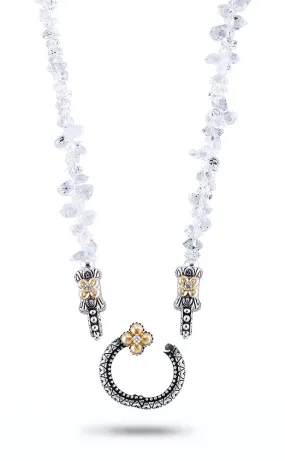 Signature Collection Bead Necklace – Herkimer Diamond & Diamond (Advanced Order)