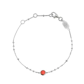 Silver Birthstone Bracelet