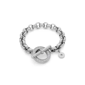 Silver Ceccano Deluxe Bracelet 23cm