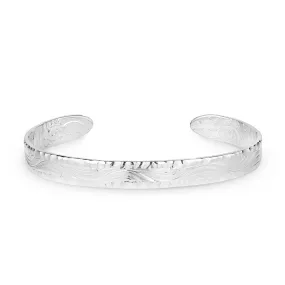 SILVER CHISLED EDGE CUFF