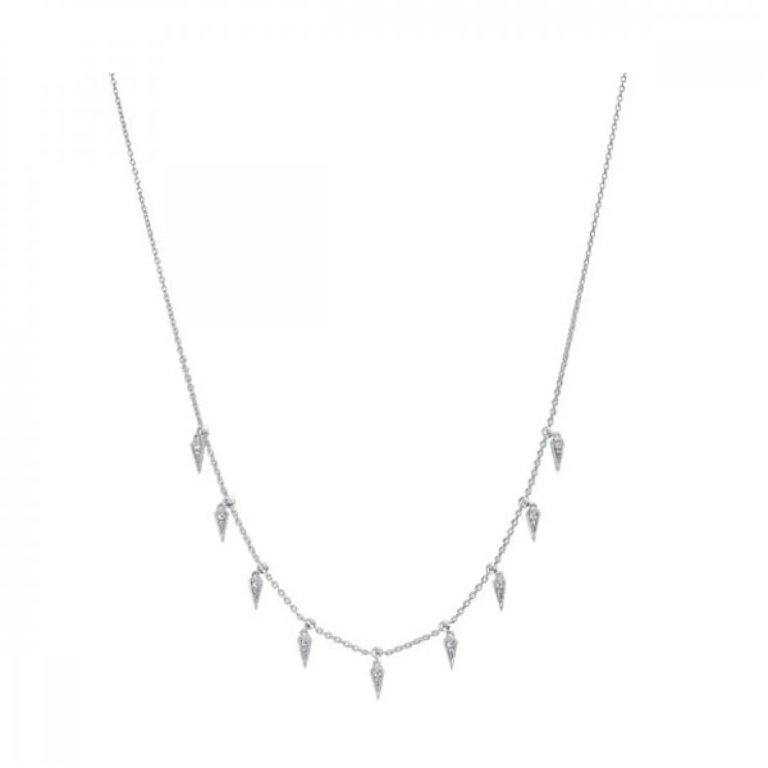 Silver Diamond Necklace