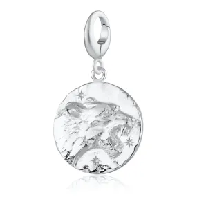 Silver Leo Zodiac Charm