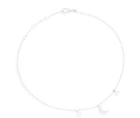 Silver Light Up The Sky Anklet