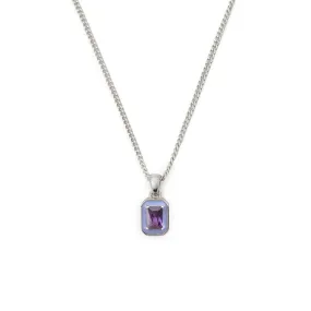 Silver Purple Blush Necklace - Limited Edition