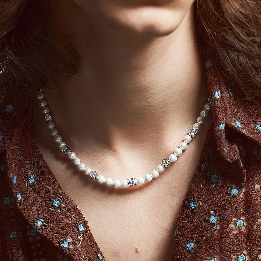 Silver Regal Pearl Necklace