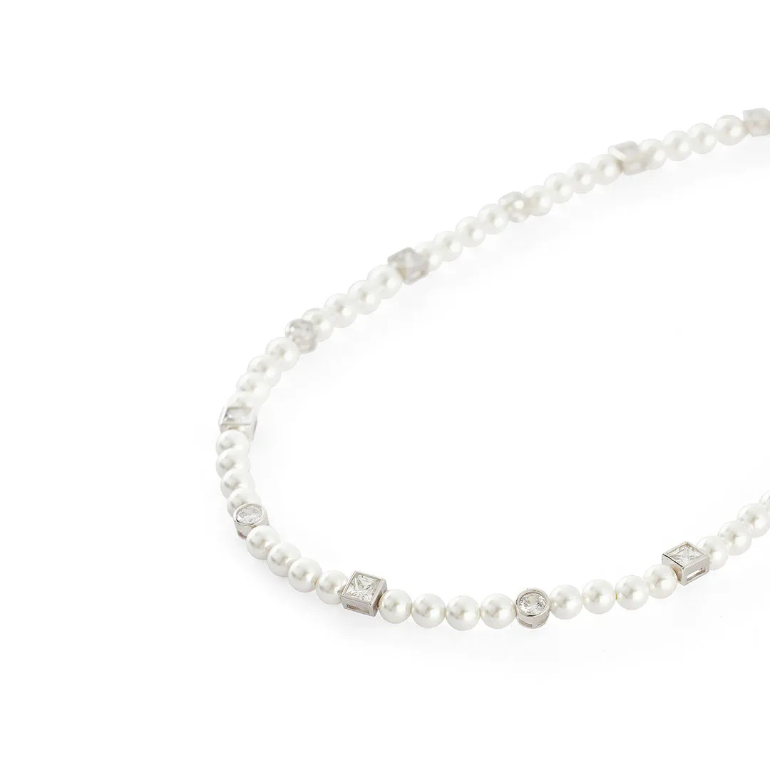 Silver Regal Pearl Necklace