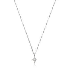 Silver Star Kyoto Opal Pendant Necklace