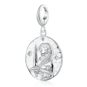 Silver Virgo Zodiac Charm