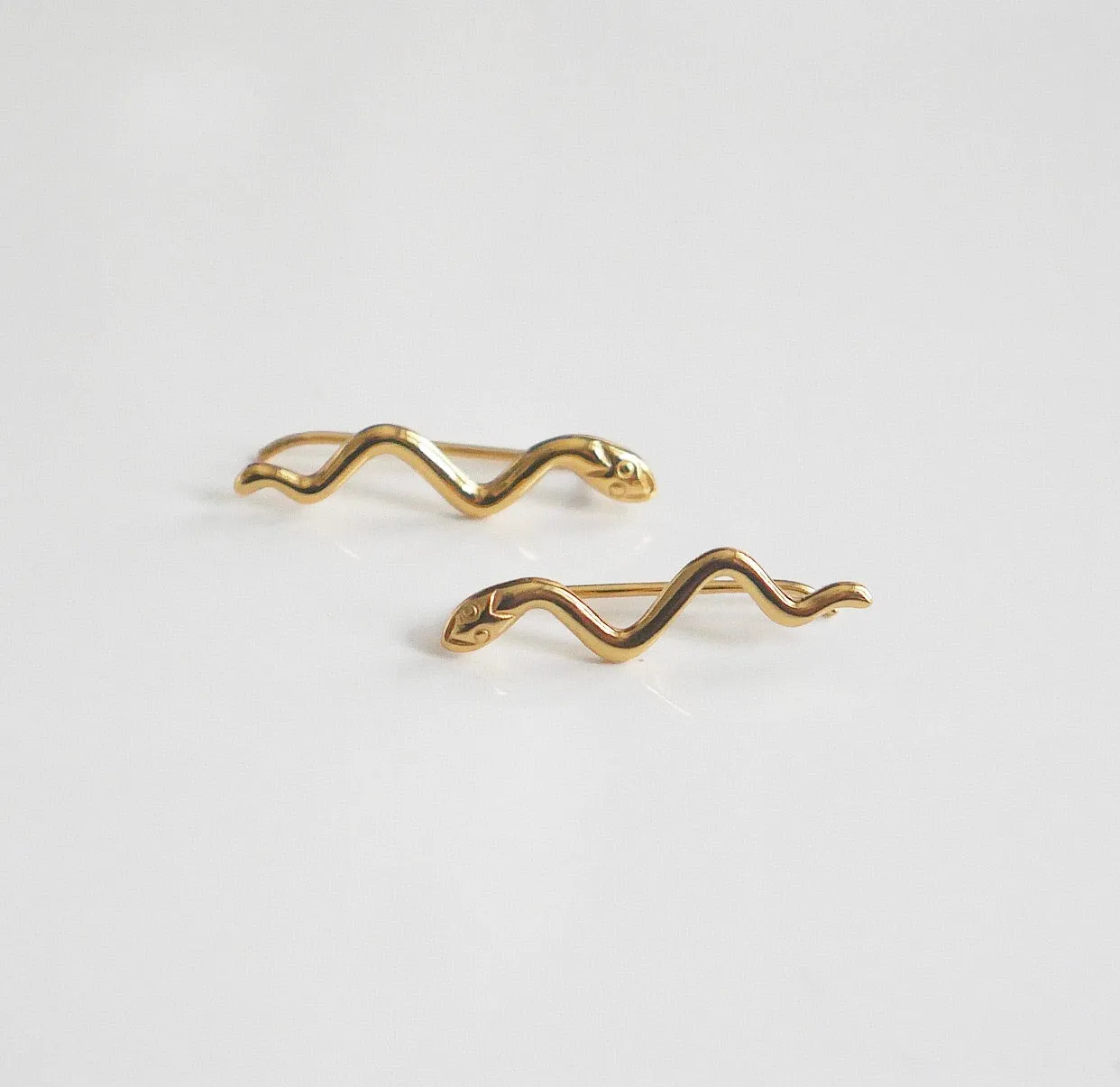 Snake Ear Pin Earrings 925 Sterling Silver Waterproof  Hypoallergenic Crawler Earrings KESLEY