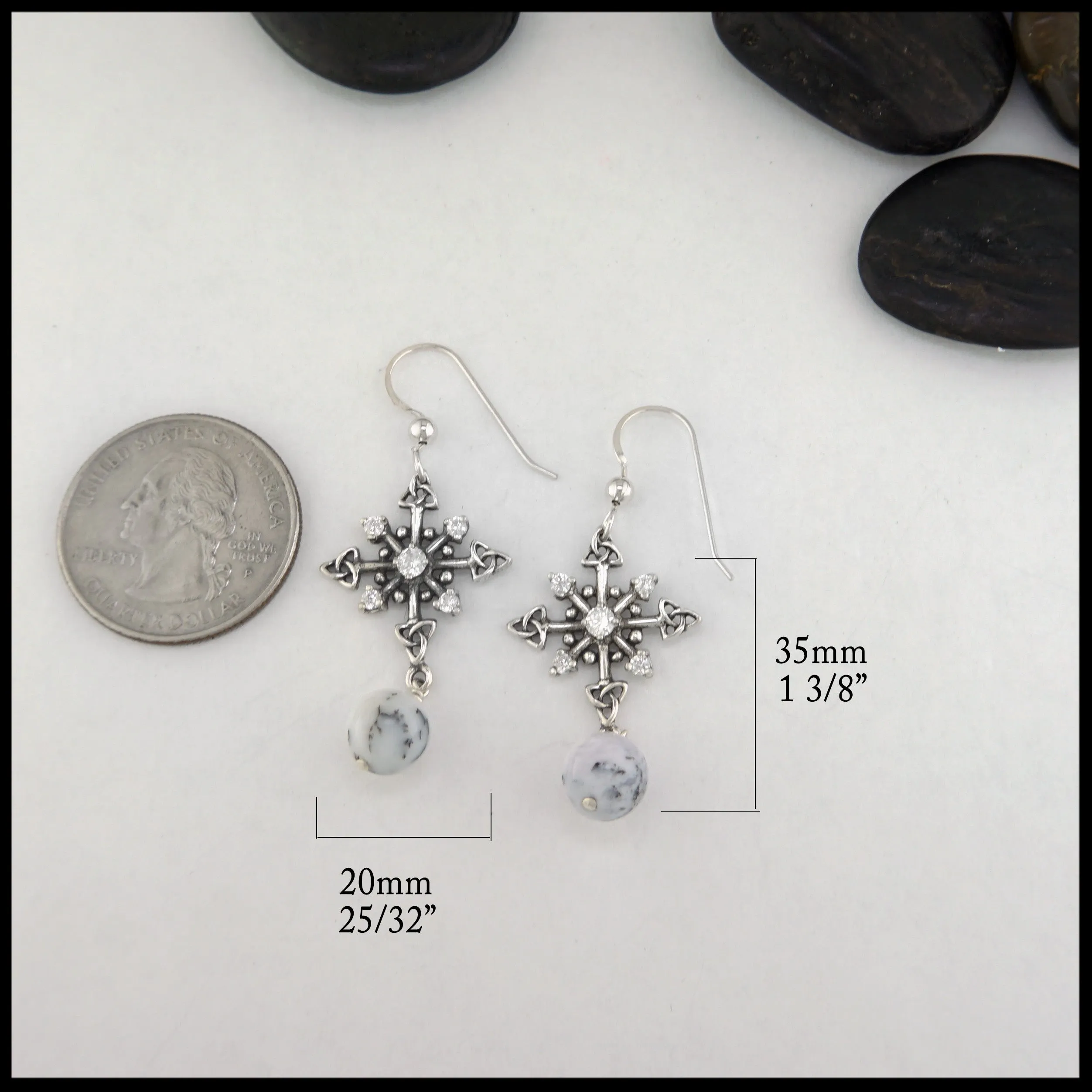 Snowflake Necklace and Earring Set