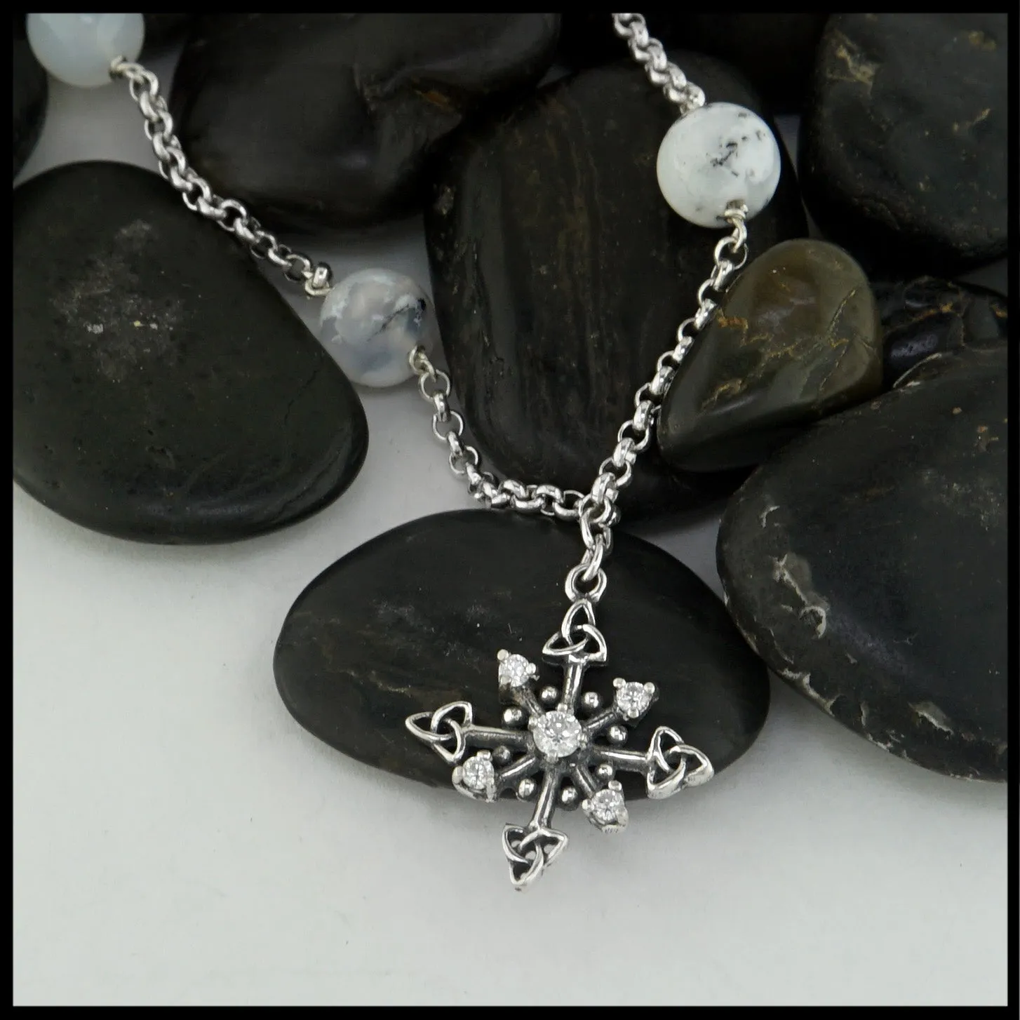 Snowflake Necklace and Earring Set