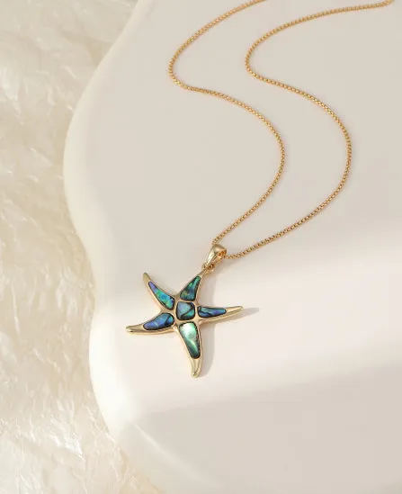 Star Opal necklace Gold