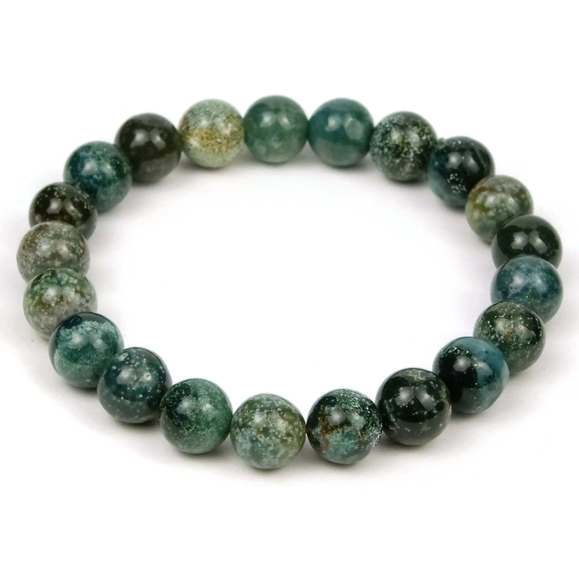 Starry Sky Madagascar Agate Stretch Bracelet 9-10mm