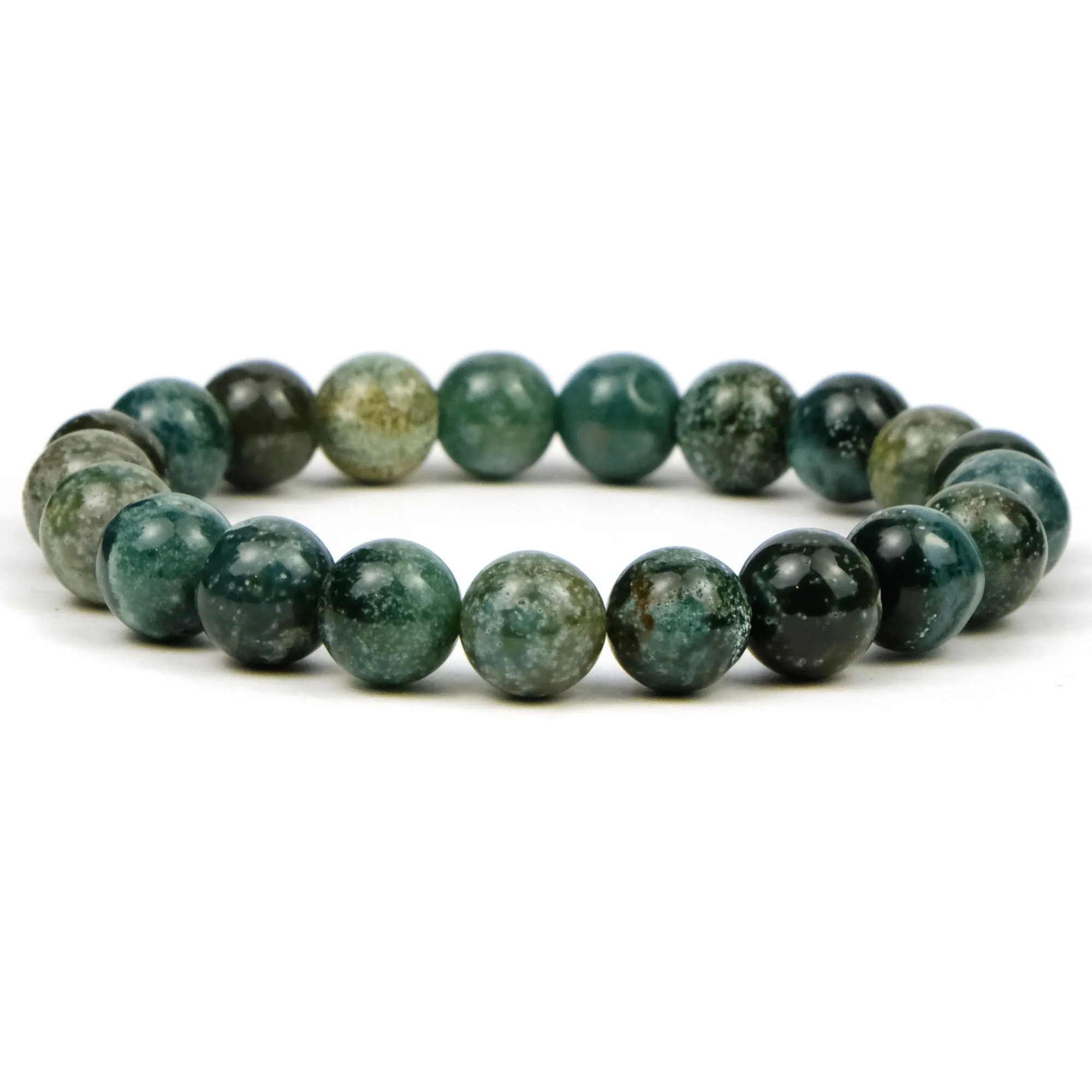 Starry Sky Madagascar Agate Stretch Bracelet 9-10mm