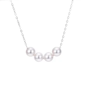 Sterling 6mm Premium Start-Her-Pearl Necklace