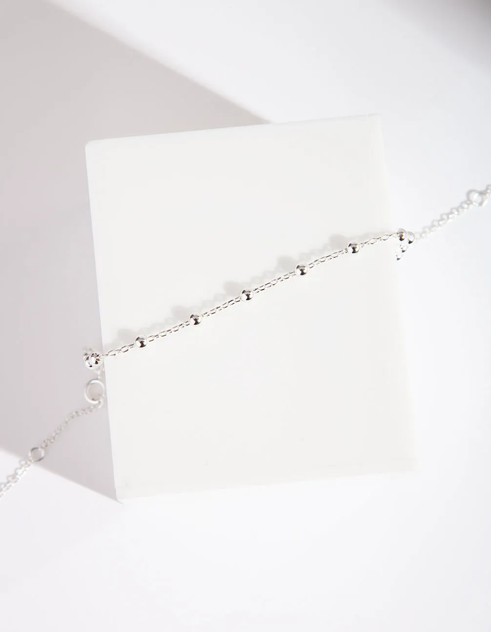 Sterling Silver Ball Chain Bracelet Anklet