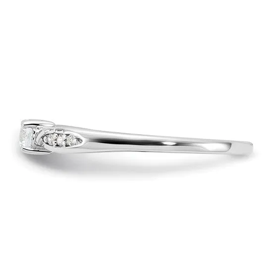 Sterling Silver Petite CZ Promise Ring