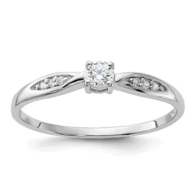 Sterling Silver Petite CZ Promise Ring